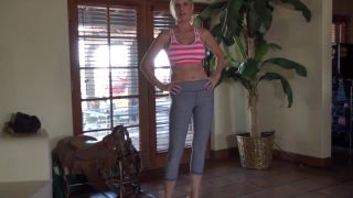 Jodi West in Yoga Pants And Heels Handjob-2