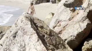 Tattooed Women Naked Sunbathing and Rock Masturbation Wild Beach Adventures Await-8