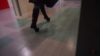 Julie Skyhigh, Pantyhose, Stockings, Leggings - 150204 walking in furs leather boots and jeans [foot fetish] Pantyhose-8
