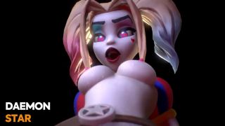Pompini Harley Quinn cosplays ponmi to get fucked-6