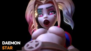 Pompini Harley Quinn cosplays ponmi to get fucked-9