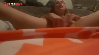 Blonde Lonely Slut Had to Make Herself Cum Because no one was there to Fuck Her-9