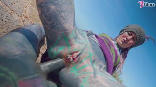 Dreadhead Horny HIPPIE Girl Gets ANAL Fuck Outdoors By Tattooed Dick  P-6