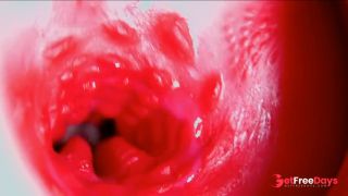Juicy beautiful pussy squelches inside ASMR close-up inside the anus-3