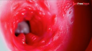 Juicy beautiful pussy squelches inside ASMR close-up inside the anus-9