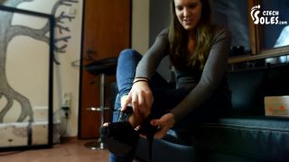 Porn online Czech Soles - Trying High Heels On Her Sexy Feet femdom-2