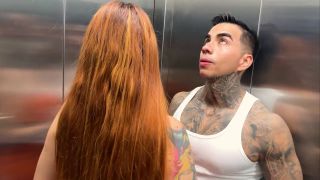 Andrea Castro,ChristianChaux - I meet my neighbor in the elevator and fuck her outdoors.-2