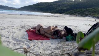 Exhibitionism Sweet couple on the public beach.-3