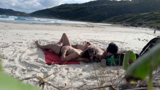 Exhibitionism Sweet couple on the public beach.-8
