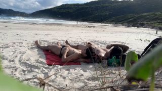 Exhibitionism Sweet couple on the public beach.-9
