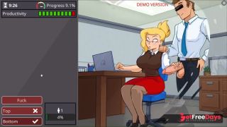 Cartoon Hot Office Blonde Slut-4