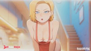 Android 18 Fulfilling His Mouth and Wish-0