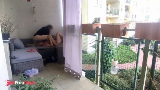 [GetFreeDays.com] Hot public balcony sex while people are passing by Sex Clip March 2023-3