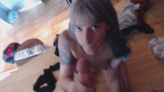 Many Vids - Emberhaze - Blue Haired Reverse Cowgirl n Blow Job - Blowjob-6