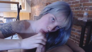 Many Vids - Emberhaze - Blue Haired Reverse Cowgirl n Blow Job - Blowjob-8