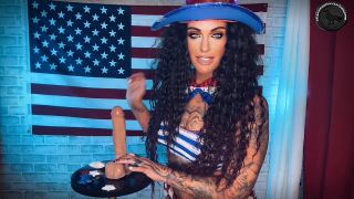 xxx clip 43 big butt femdom MistressRavenFD – RED WHITE and BLUE BALLS – STROKING GAME, joi video on pov-5