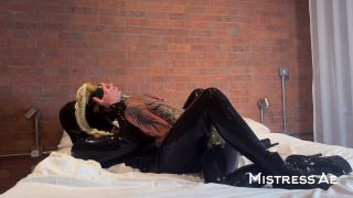 Latex Doll Pegging Space Bug on White Sheets.-9