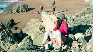 Averye Madison - Getting myself off watching HOT couple FUCK on the Beach-4