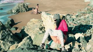 Averye Madison - Getting myself off watching HOT couple FUCK on the Beach-6