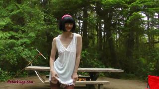 FFStockings outdoor short and see through julia FFStockings (mp4)-0