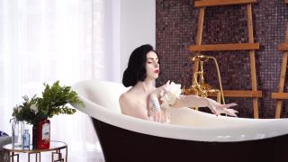 online porn video 46 Miss Ellie Mouse – Sexy Brunette Takes a Bubble Bath - lace/lingerie - bdsm porn femdom biting-4