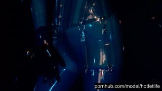 [GetFreeDays.com] Heavy Rubber g0ddess With Big Tits In Transparent Blue Latex Catsuit An latex ai porn-3