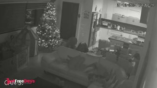 [Sleeping.Porn] Christmas tape - sexy babe chilling on the sofa after dinner-0