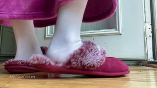 porn video 7 DommeTomorrow – morning socks – smelly slippers - masturbation instructions - pov tall girl fetish-7