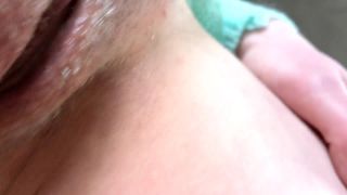 Anna ShpilmanHusband smears his precum on my clitoris, licks it and cums in my panties  Female Orgasm Close-up-5