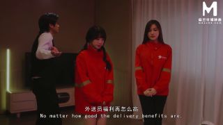 Ai Xi - ModelMedia Asia - JD's Delivery CEO - The Bossy President Gives Physical Benefits for Pussy Joy-3