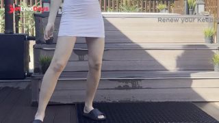 [GetFreeDays.com] outdoor stretching in white dress Porn Film December 2022-8