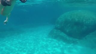 Tits Underwater moments with hot views of my big natural tits and hot pussy-3
