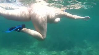 Tits Underwater moments with hot views of my big natural tits and hot pussy-9