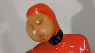 [GetFreeDays.com] Having Some Fun With My Red Breathplay Hood! latex ass porn-0