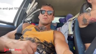 Bad Volodya Jerks off in the Car and Gives Chihuahua to Nipple Orgasm-8