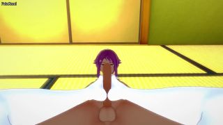 TempCarly - Giving A Footjob To Futanari Yoruichi Shihouin from Bleach-5