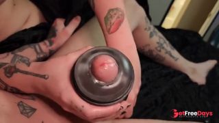 [GetFreeDays.com] Goth teen milks 3 cumshots out of big oiled cock with vibrating toy Sex Stream May 2023-4