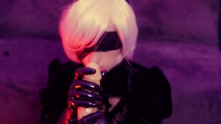 pitykitty 01 - 2B Latex Gloves Fantasy Handjob-9