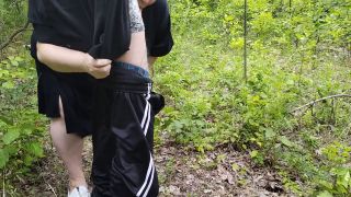 bbwsexi9 - Neighbor sucks my dick in a public park and swallows hot cum-3