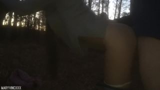 Brunette Teen gives a Blowjob and Pussy in the Woods [FullHD 1080P], real amateur cuckold on amateur porn -2