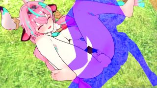 Wet Waifus - Varesa takes you to the Forest for Private Sex - Genshin Impact Hentai-3