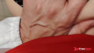 the coroner is alone on the holiday, I surprise him with latex, footjob and facial-0