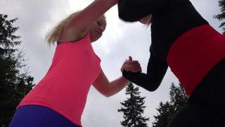 Inanna vs Raella: Competitive Female Snow Wrestling-5