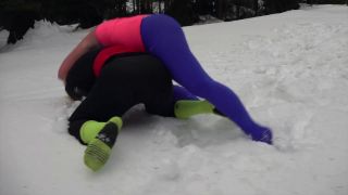 Inanna vs Raella: Competitive Female Snow Wrestling-6