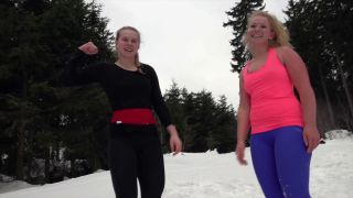 Inanna vs Raella: Competitive Female Snow Wrestling-9