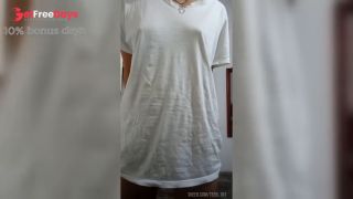 Perfect tits of an 18 year old girl with perfect tits. Big nipples, hairy pussy. Homemade video-7