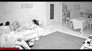 Reallifecam - Lina Seduce 2 Guys And Have Hard Threesome Sex Blowjob On The Table Couch 17.02.2025 - Amateur-6