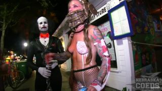 Fantasy Fest Live 2018 Week Street Festival Girls Flashing Boobs Pussy And Body Paint Mature-9