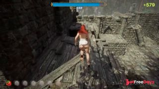wolf with big dick caught little red riding hood and stretches her holes-7