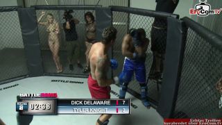 Petite blonde teen with small tits fucks in a boxing ring rica....-0